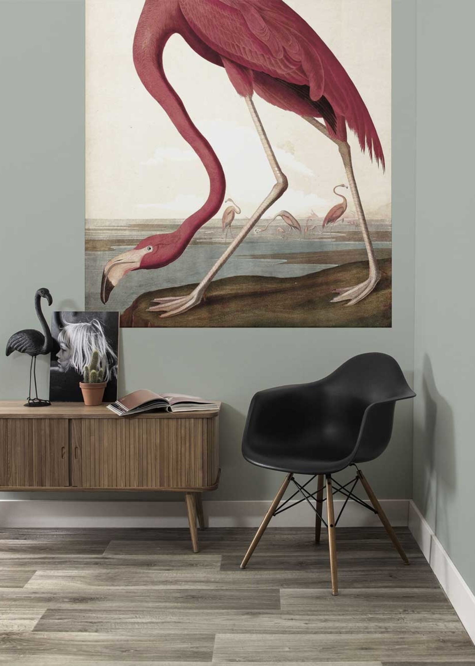 Tapetenpaneel Flamingo, 142.5 x 180 cm