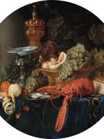 Tapetenpaneel rund Lobster