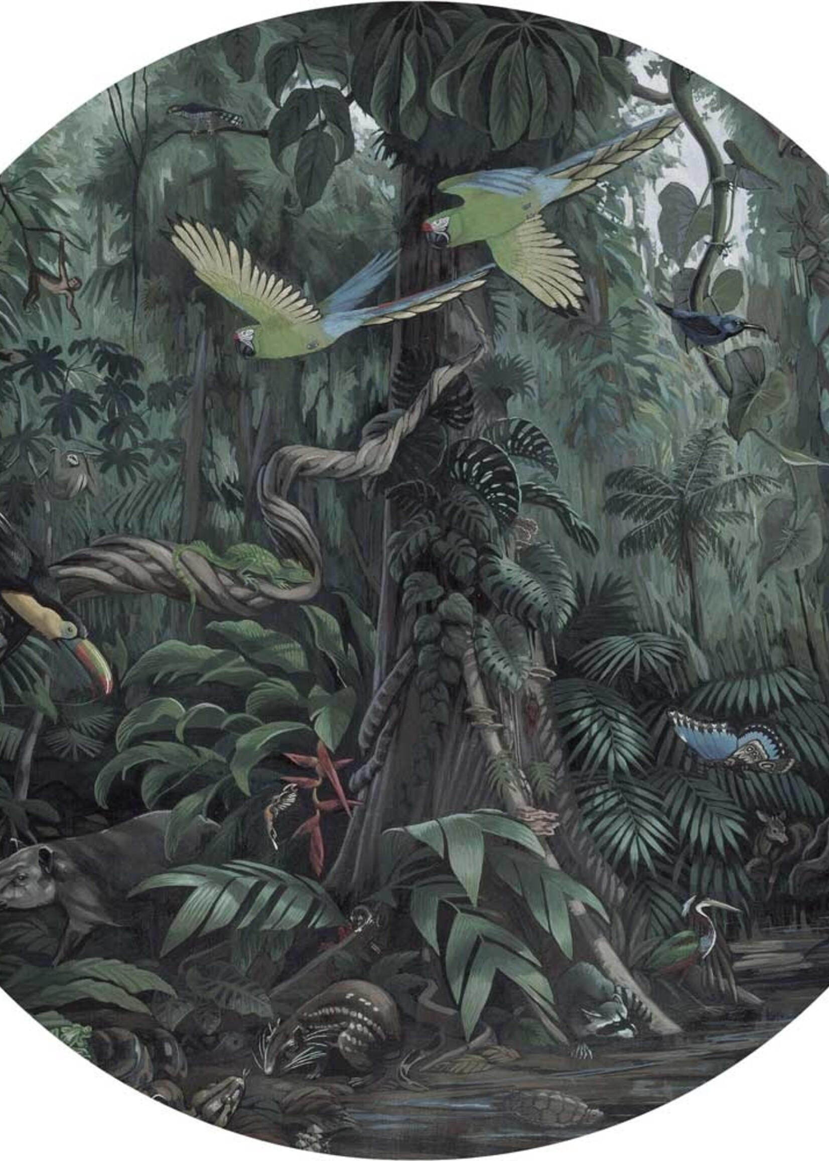 Tapetenpaneel rund Tropical Landscapes