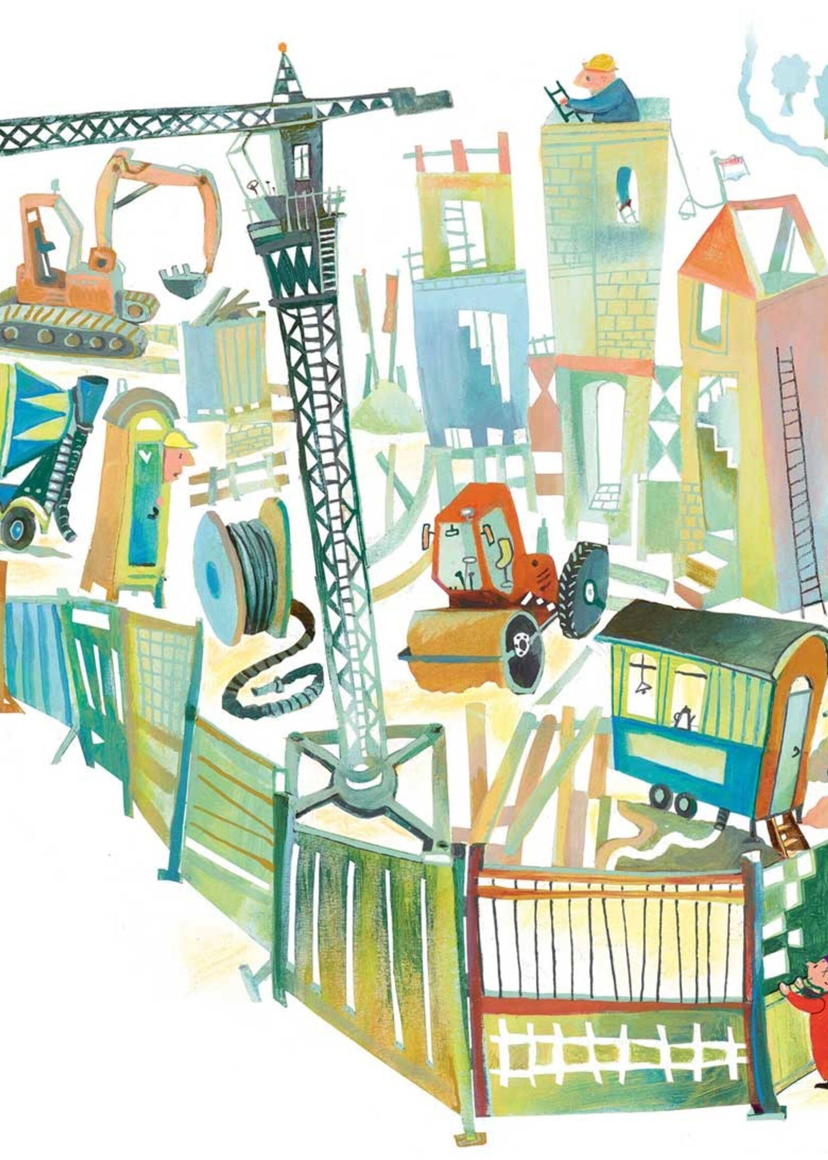 Wall Mural Construction Site
