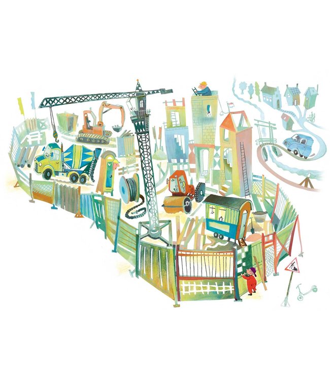 Wall Mural Construction Site