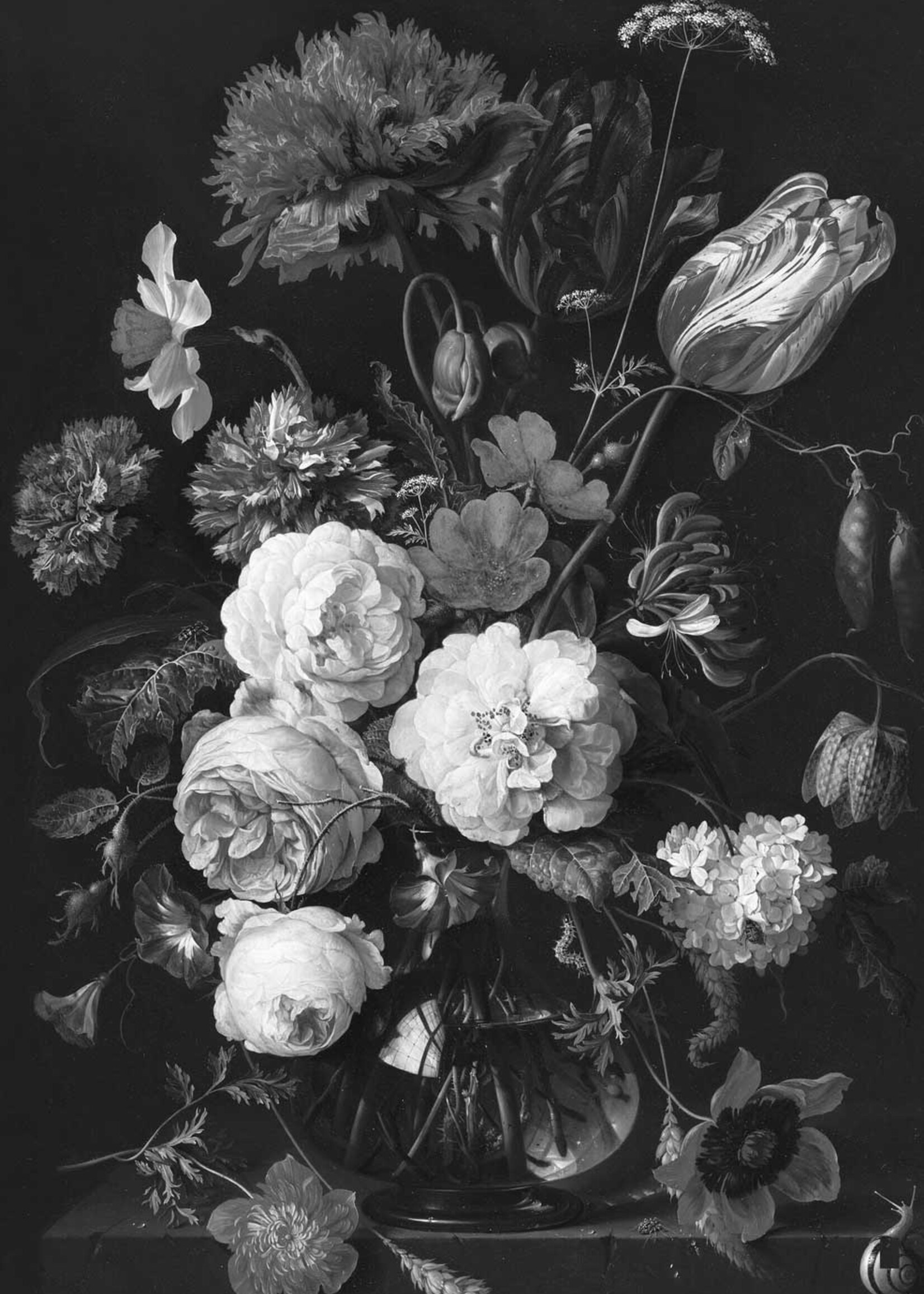 Wall Mural Golden Age Flowers