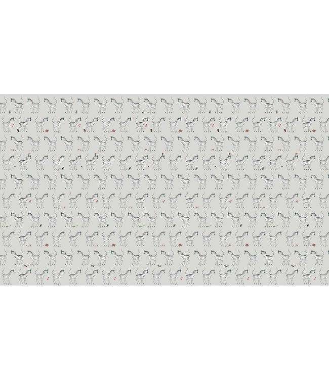 Behang Fiep Westendorp Zebra, Grijs, 97.4 x 280 cm