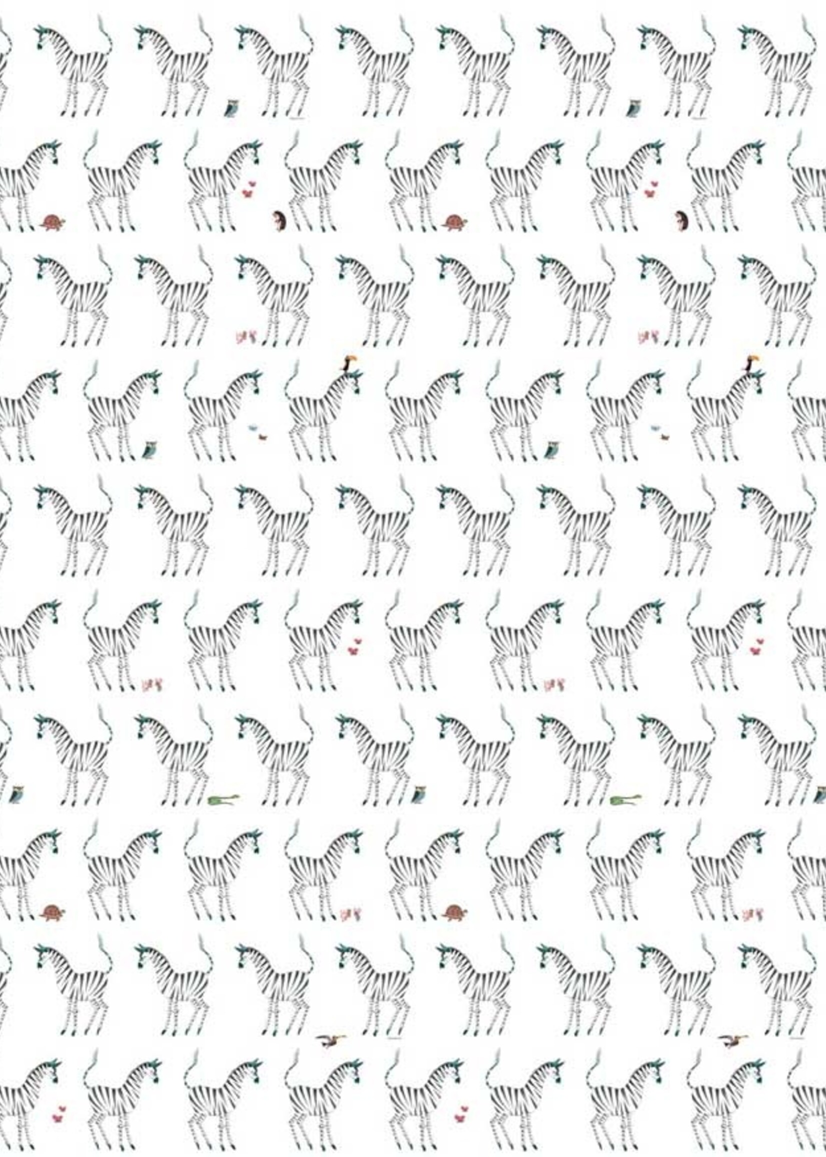 Wallpaper Fiep Westendorp Zebra, White, 97.4 x 280 cm