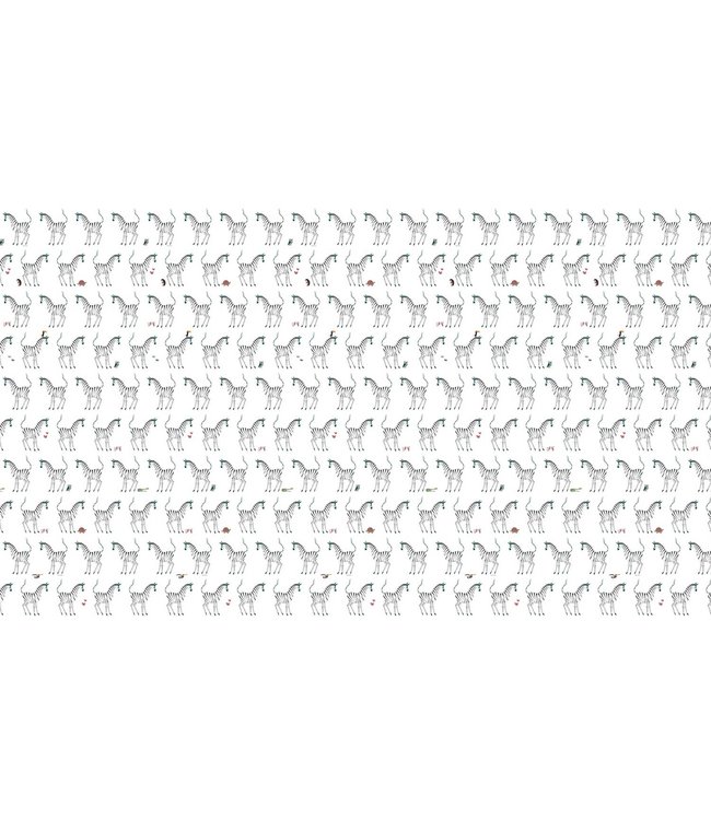 Wallpaper Fiep Westendorp Zebra, White, 97.4 x 280 cm