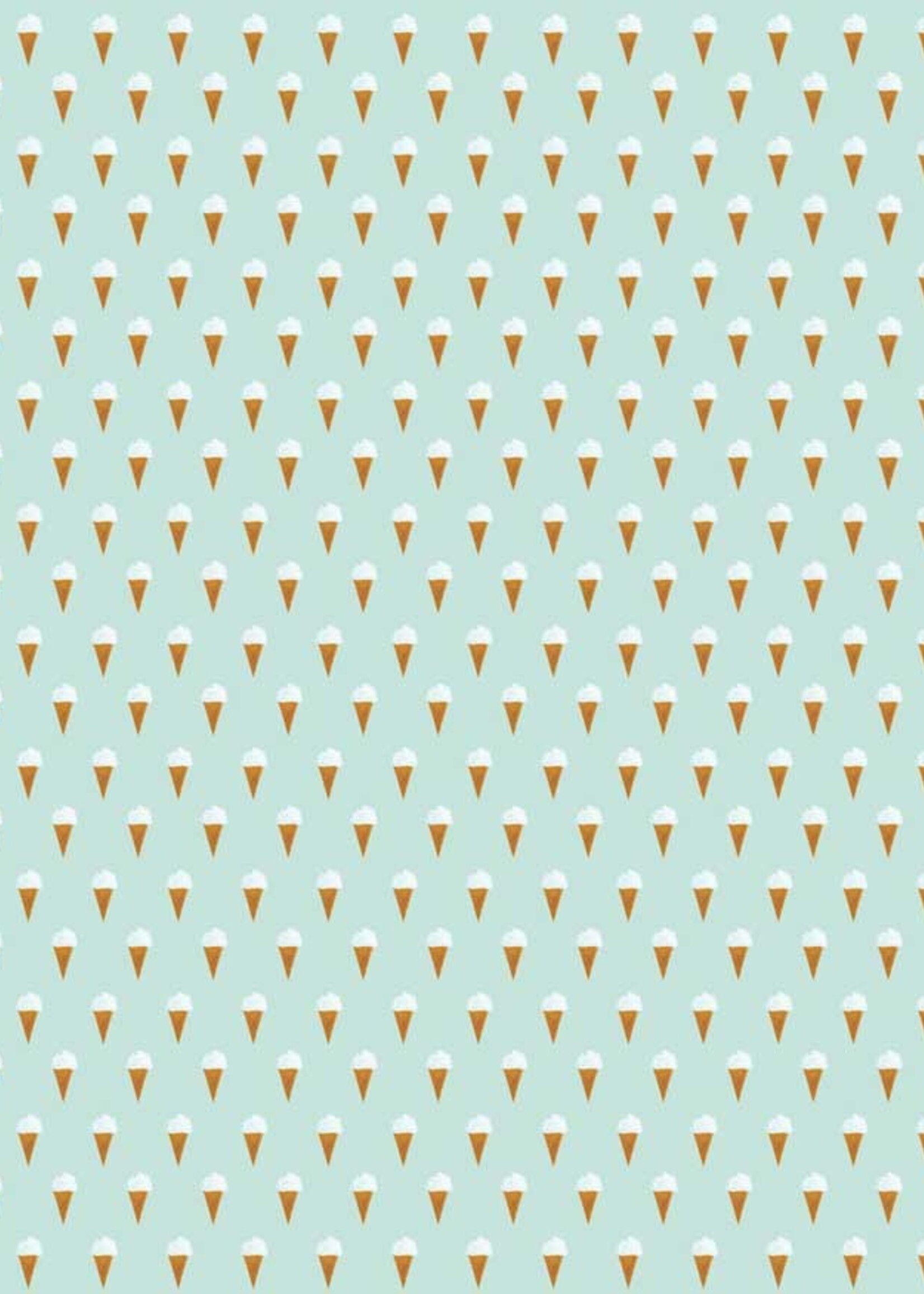 Wallpaper Fiep Westendorp Ice cream, Mint, 97.4 x 280 cm