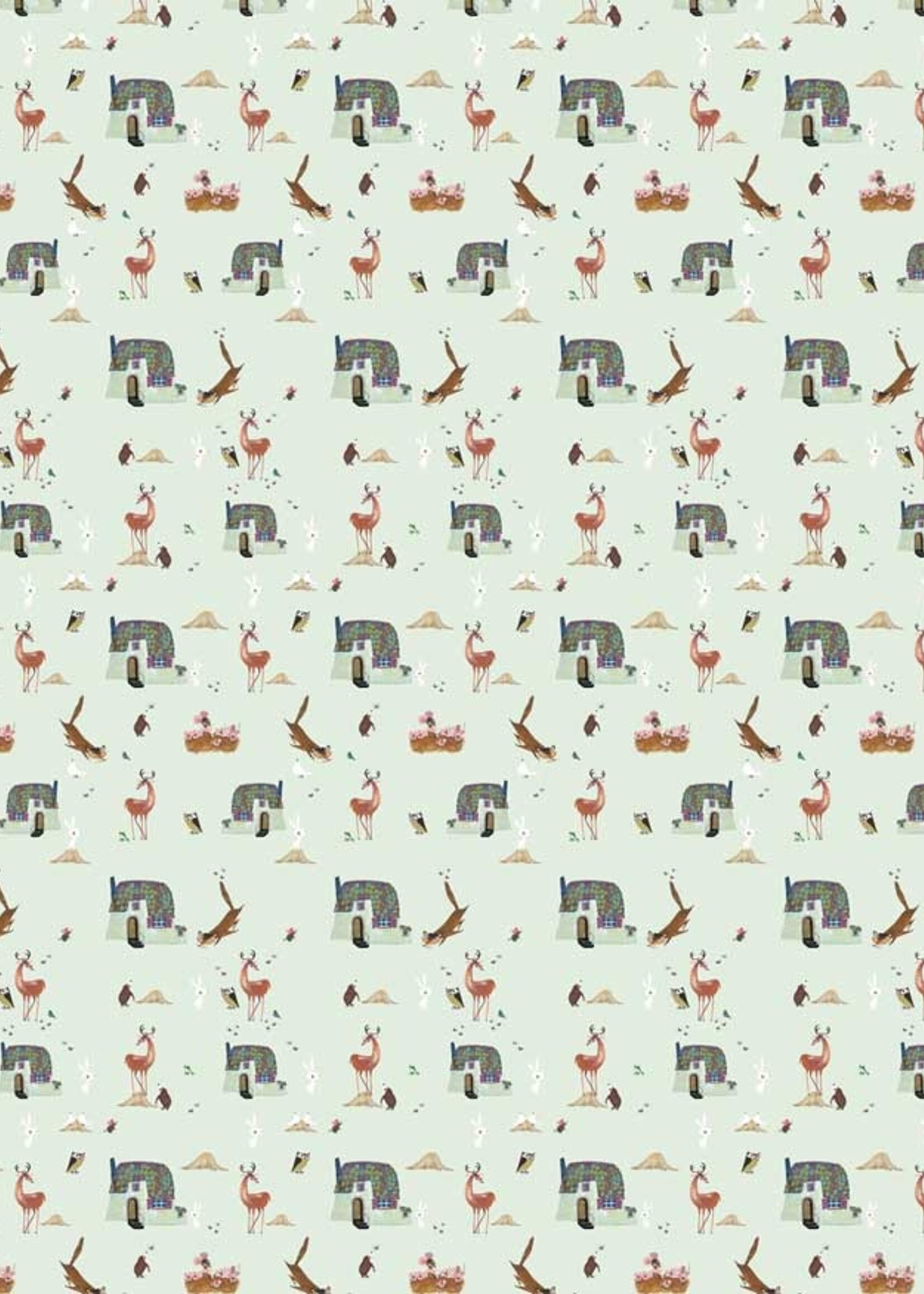 Behang Fiep Westendorp Forest Animals, Groen, 97.4 x 280 cm