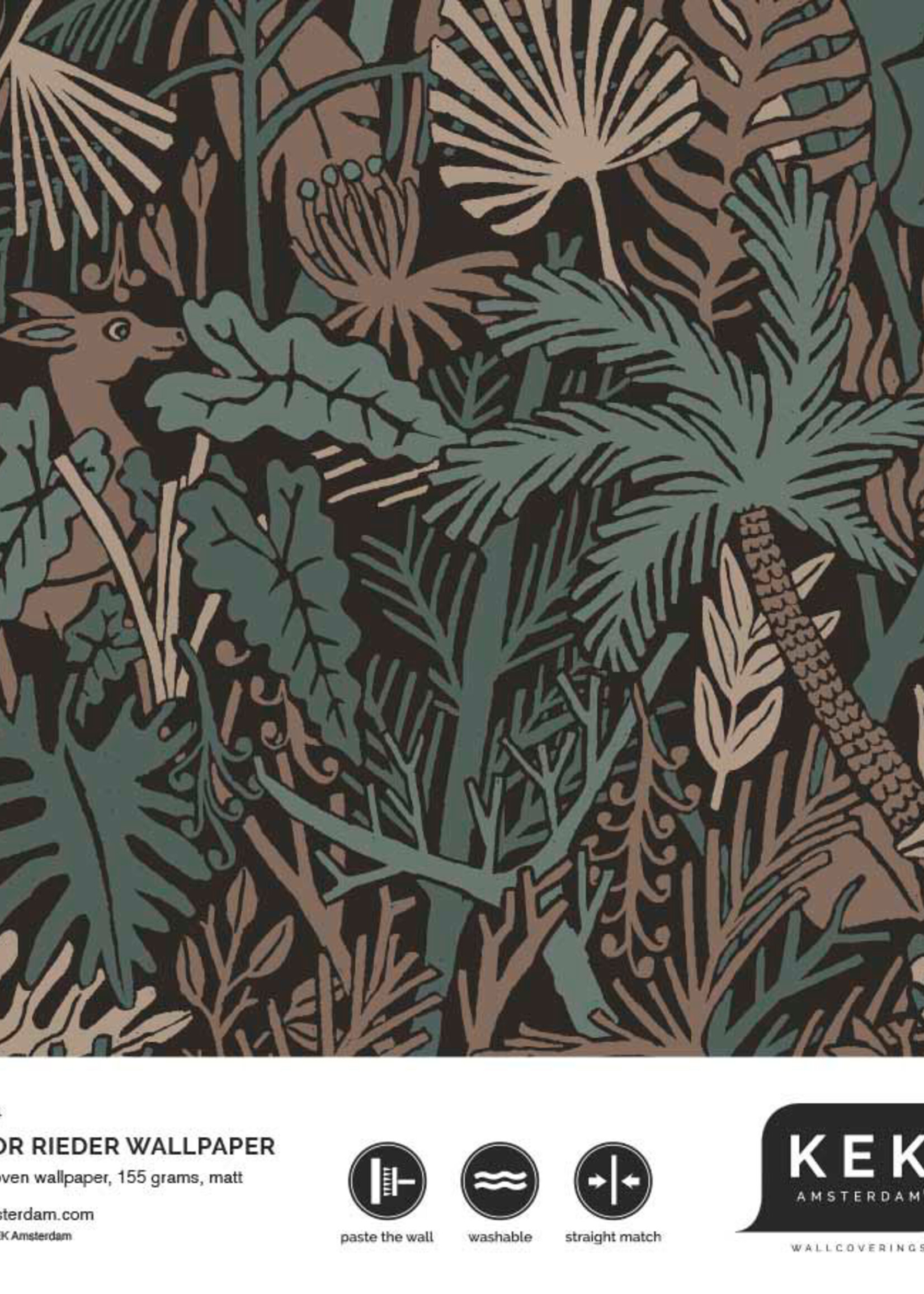Herhaalbaar Tapete mit botanische Muster von Floor Rieder, 100 x 280 cm
