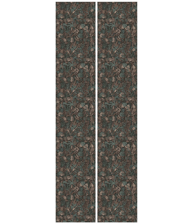 Botanisch patroon behang door Floor Rieder, 100 x 280 cm