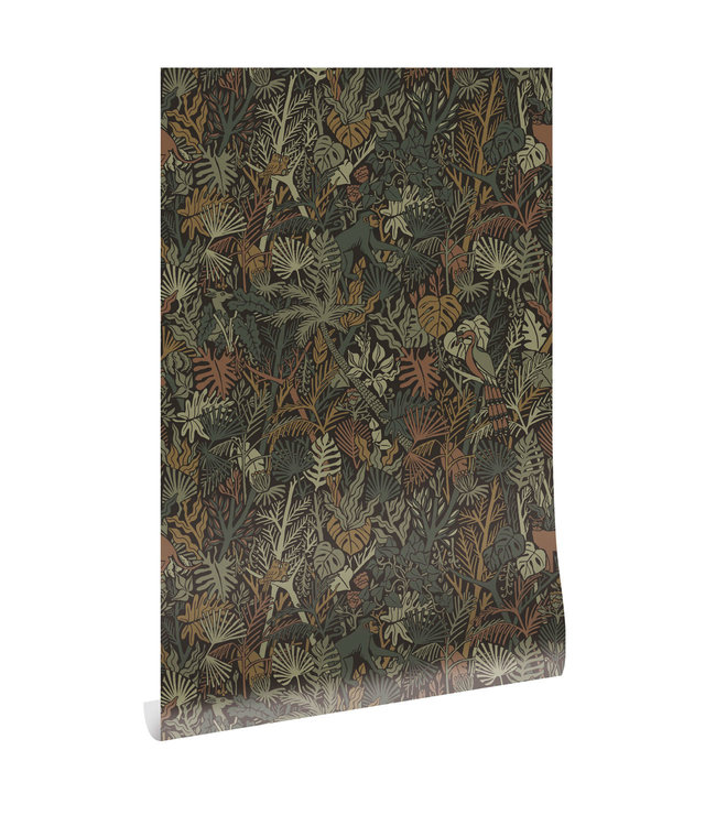 Botanisch patroon behang door Floor Rieder, 100 x 280 cm