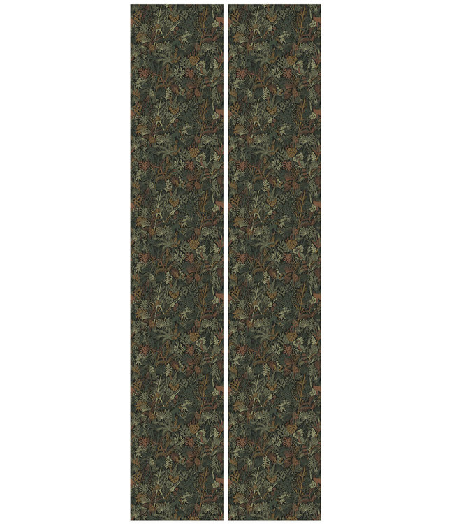 Botanisch patroon behang door Floor Rieder, 100 x 280 cm