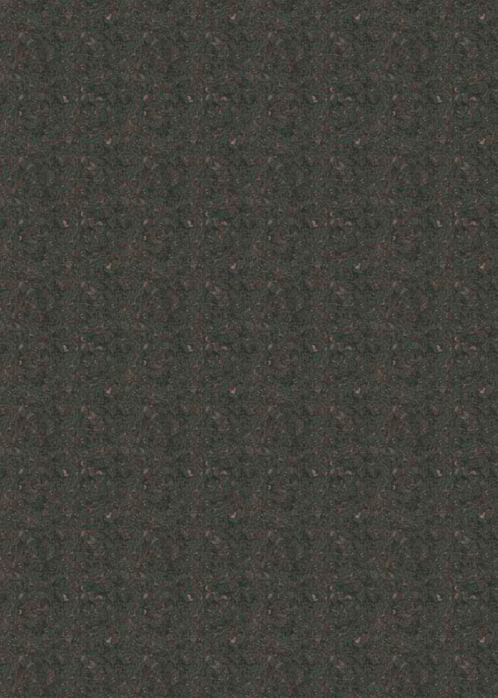 Botanisch patroon behang door Floor Rieder, 100 x 280 cm