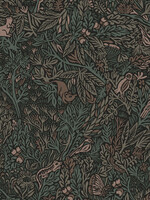 Wallpaper with botanical pattern