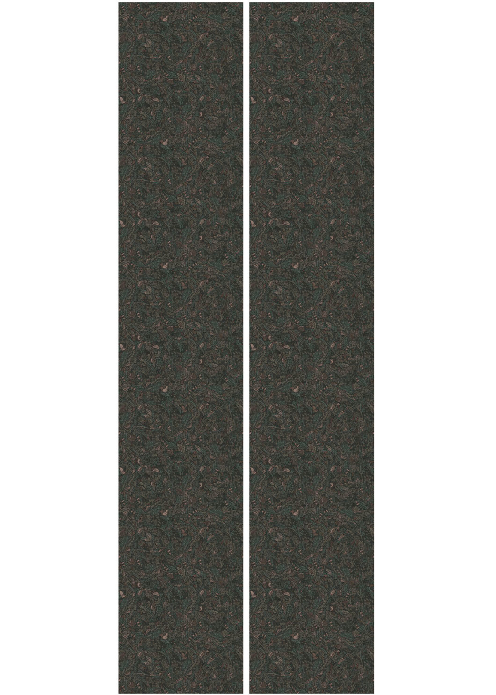 Botanisch patroon behang door Floor Rieder, 100 x 280 cm