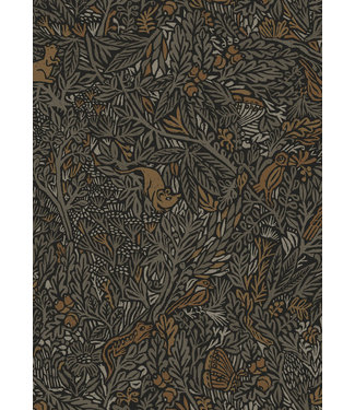 Herhaalbaar Wallpaper with botanical pattern