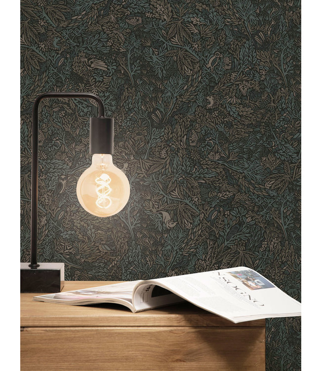 Botanisch patroon behang door Floor Rieder, 100 x 280 cm