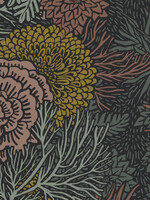 Wallpaper with botanical pattern