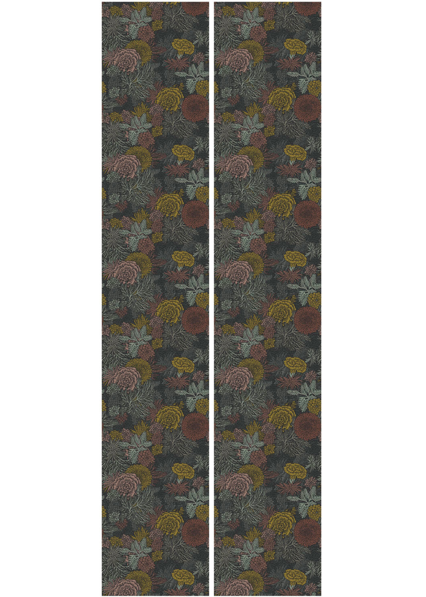 Botanisch patroon behang door Floor Rieder, 100 x 280 cm