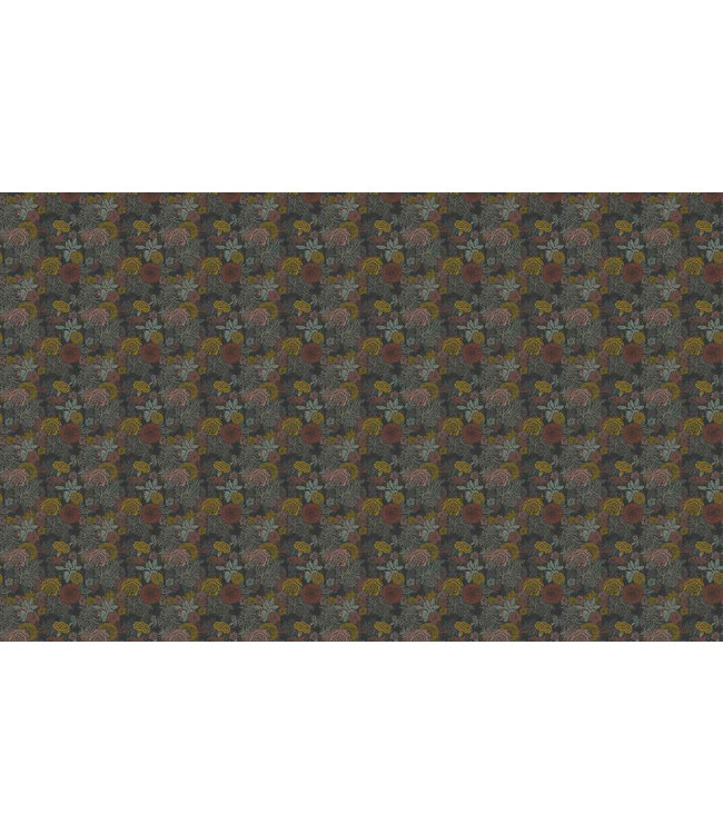 Botanisch patroon behang door Floor Rieder, 100 x 280 cm