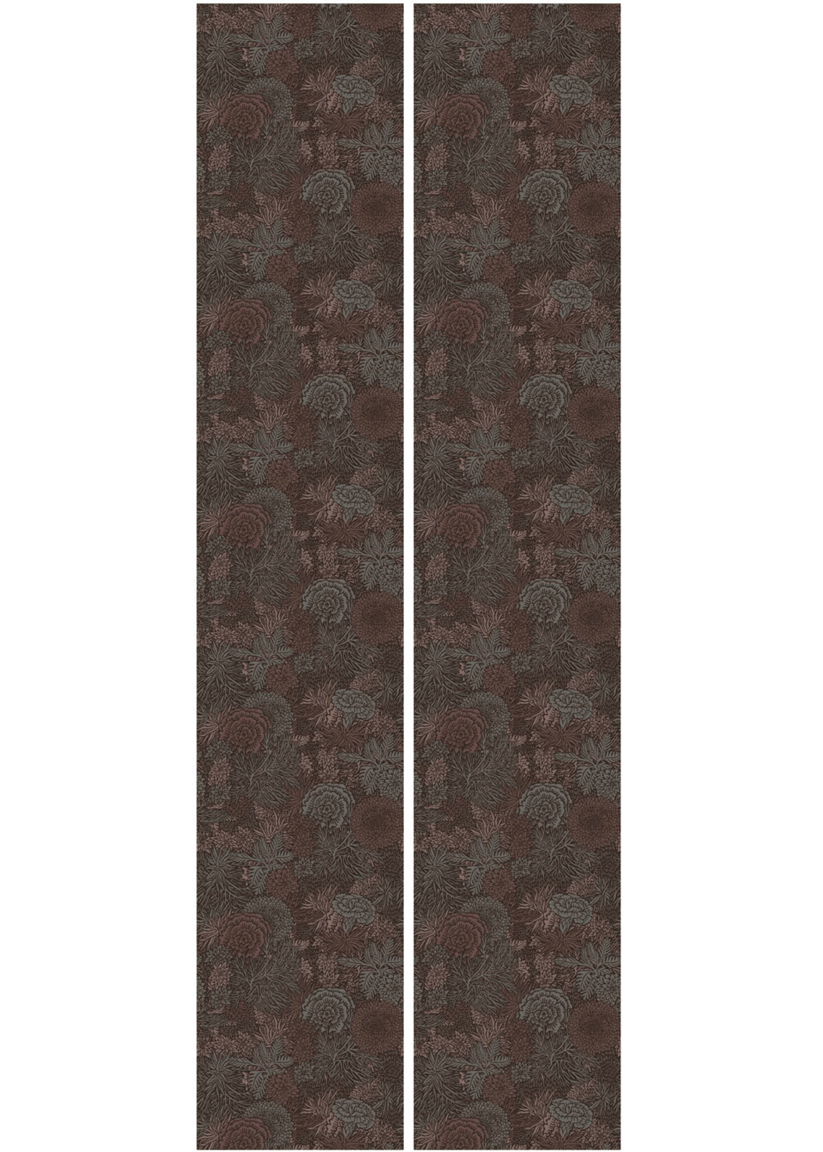 Botanisch patroon behang door Floor Rieder, 100 x 280 cm