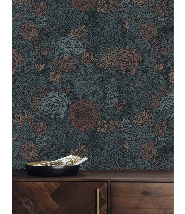 Tapete mit botanische Muster von Floor Rieder, 100 x 280 cm