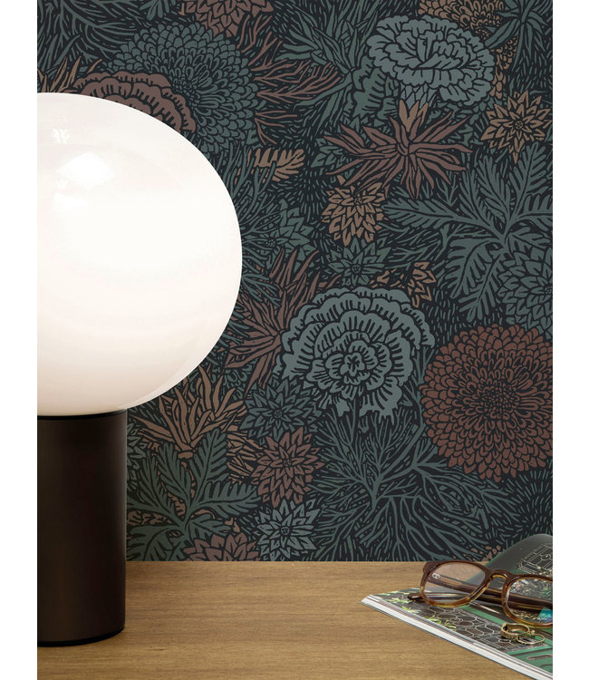 Tapete mit botanische Muster von Floor Rieder, 100 x 280 cm
