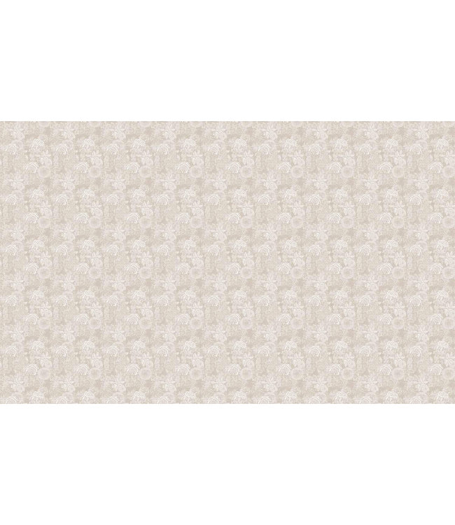 Tapete mit Blumen von Floor Rieder, Lehm, 100 x 280 cm