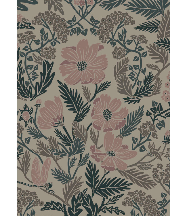 Tapete mit botanische Muster von Floor Rieder, 100 x 280 cm