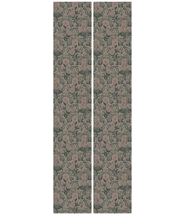 Botanisch patroon behang door Floor Rieder, 100 x 280 cm