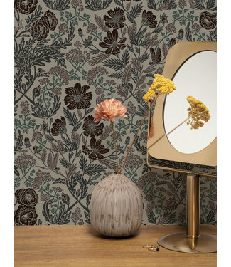 Herhaalbaar | Afwasbaar Wallpaper botanical pattern