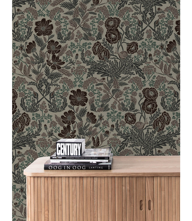 Tapete mit botanische Muster von Floor Rieder, 100 x 280 cm