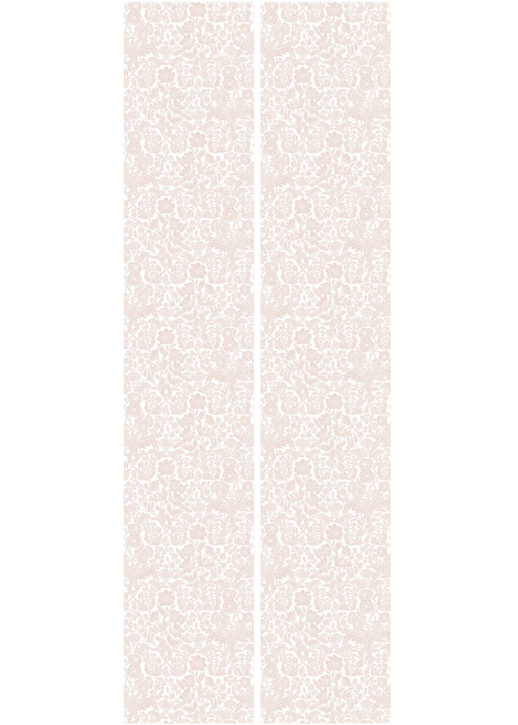 Bloemen behang van Floor Rieder, Nude, 100 x 280 cm
