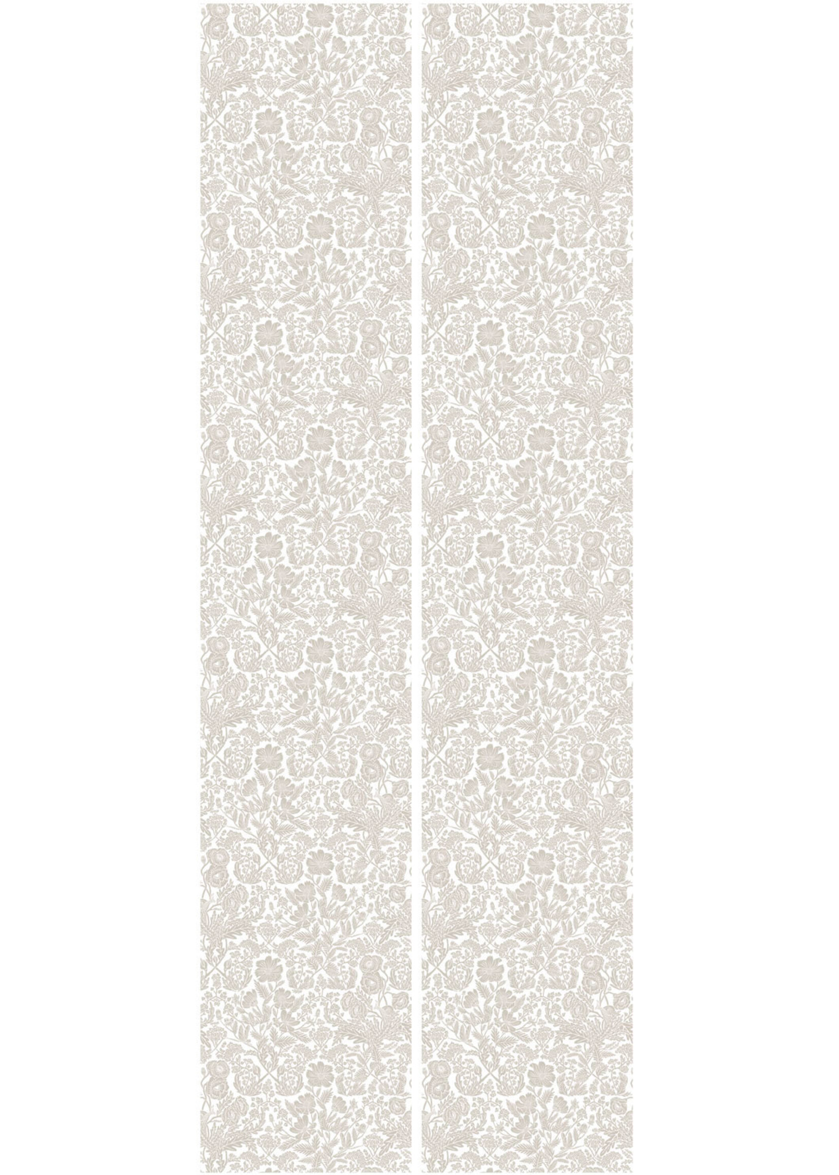Floral wallpaper by Floor Rieder, Beige, 100 x 280 cm