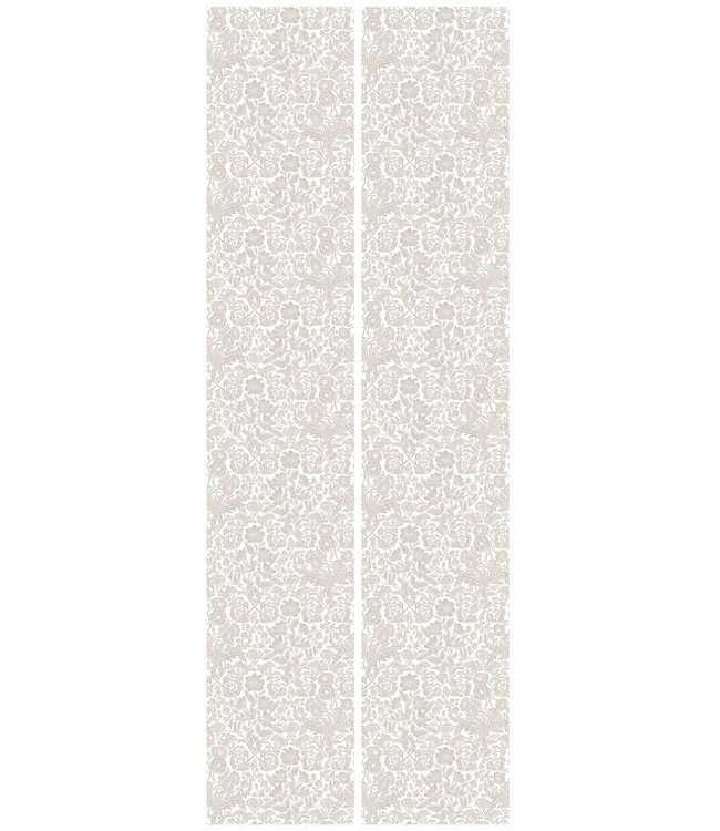 Tapete mit Blumen von Floor Rieder, Beige, 100 x 280 cm