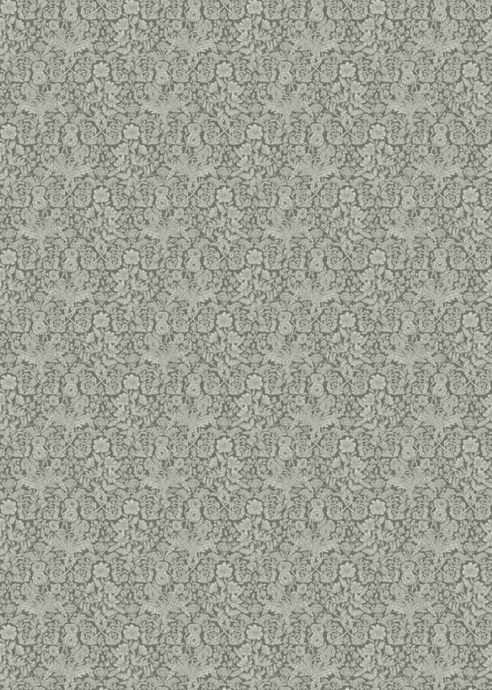 Wallpaper with drawn floral pattern by Floor Rieder, Green, 100 x 280 cm