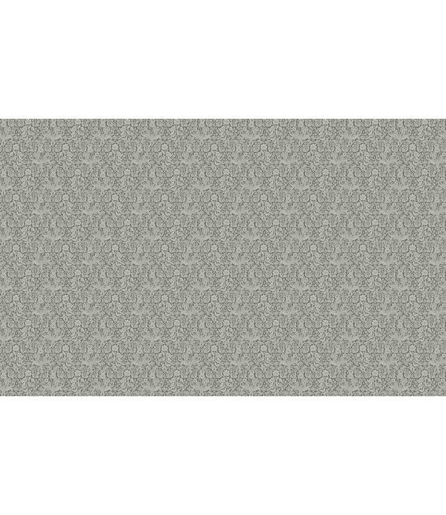 Wallpaper with drawn floral pattern by Floor Rieder, Green, 100 x 280 cm