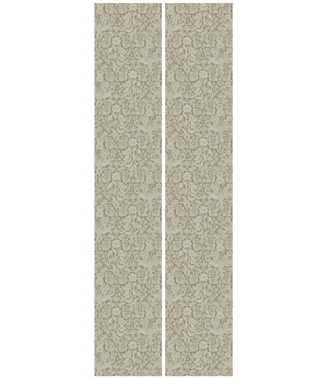 Tapete mit gezeichnetem Blumenmuster von Floor Rieder, Sand, 100 x 280 cm