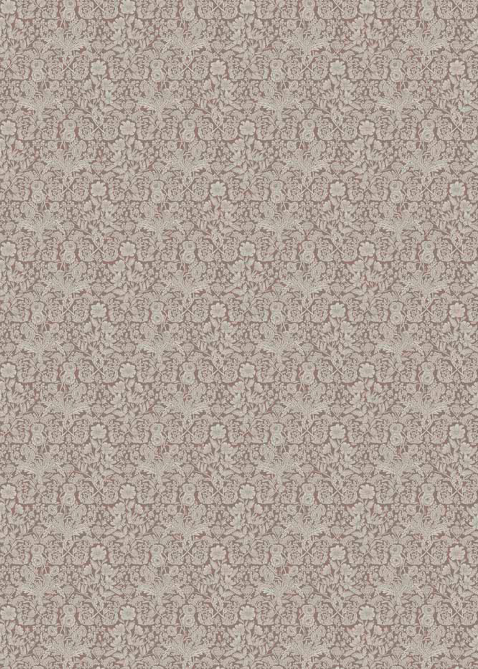 Wallpaper with drawn floral pattern by Floor Rieder, Nude, 100 x 280 cm