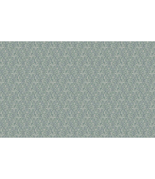 Wallpaper with drawn floral pattern by Floor Rieder, Blue, 100 x 280 cm