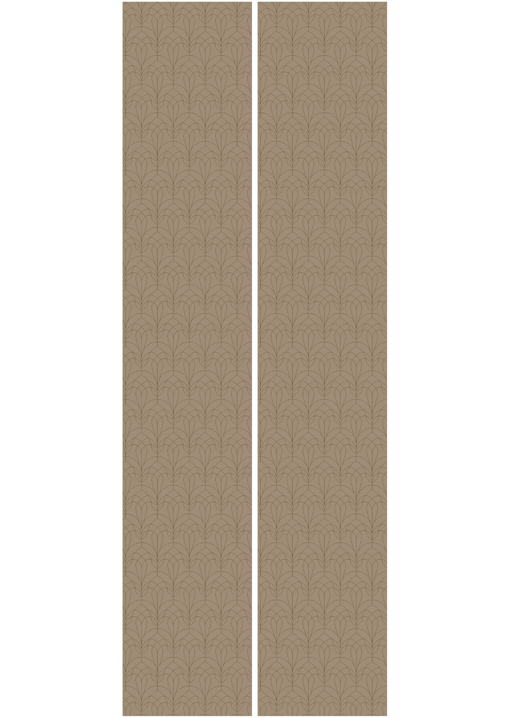 Goud metallic | Afwasbaar Golden Lines, Tapete mit goldenen geometrischen Linien, Rosa, Waschbar, 100 x 280 cm