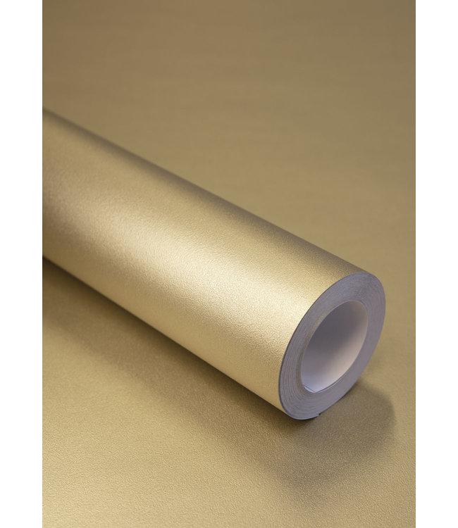 Golden Lines, Tapete mit goldenen geometrischen Linien, Sand, Waschbar, 100 x 280 cm