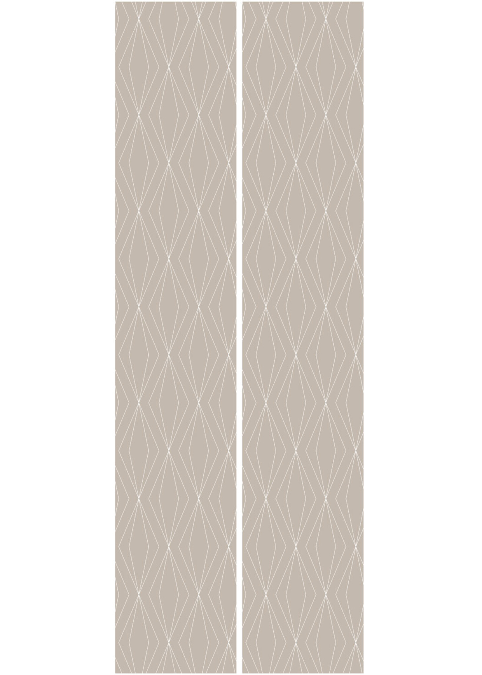 Herhaalbaar Graphic Lines wallpaper, Sand, 100 x 280 cm