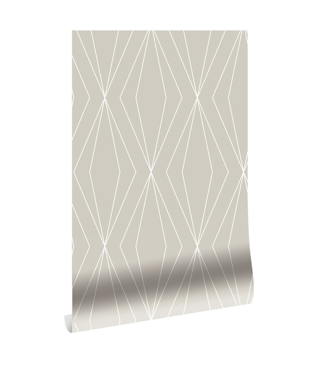 Graphic Lines wallpaper, Beige, 100 x 280 cm