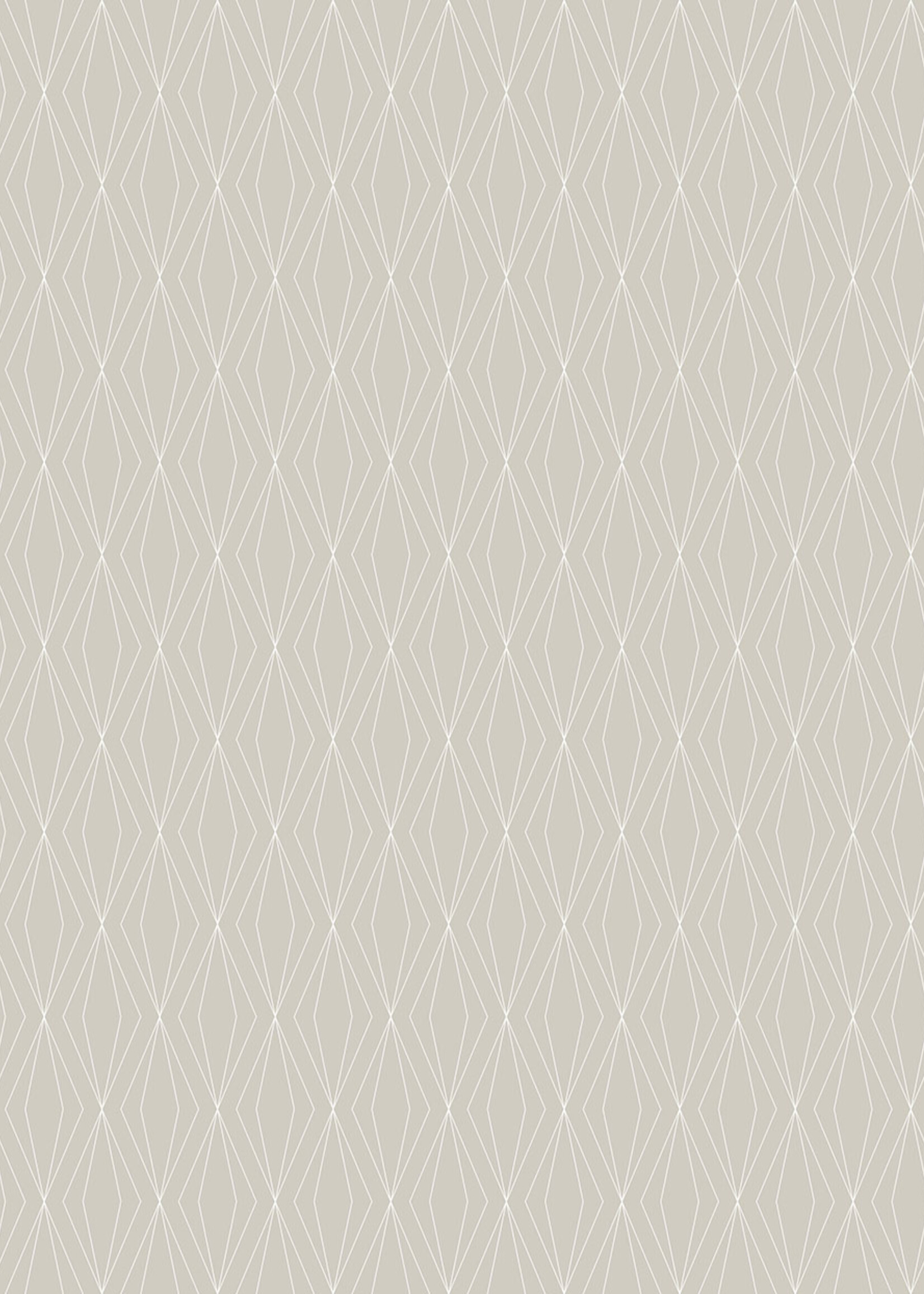 Herhaalbaar Graphic Lines, behang met grafische lijnen, Beige, 100 x 280 cm