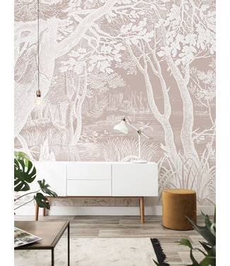 Wandvullend | Afwasbaar Engraved Landscapes wallpaper, Nude