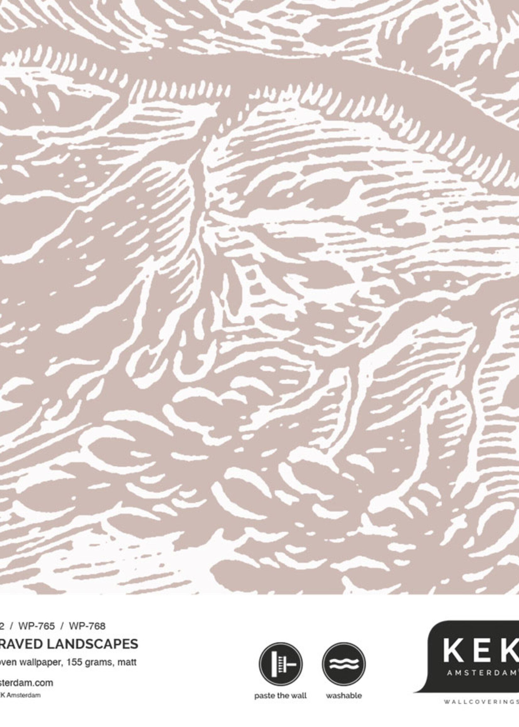 Wandvullend Engraved Landscapes wallpaper, Nude