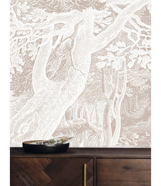 Wandvullend Engraved Landscapes, Tapete mit Landschaftsgravur, Sand