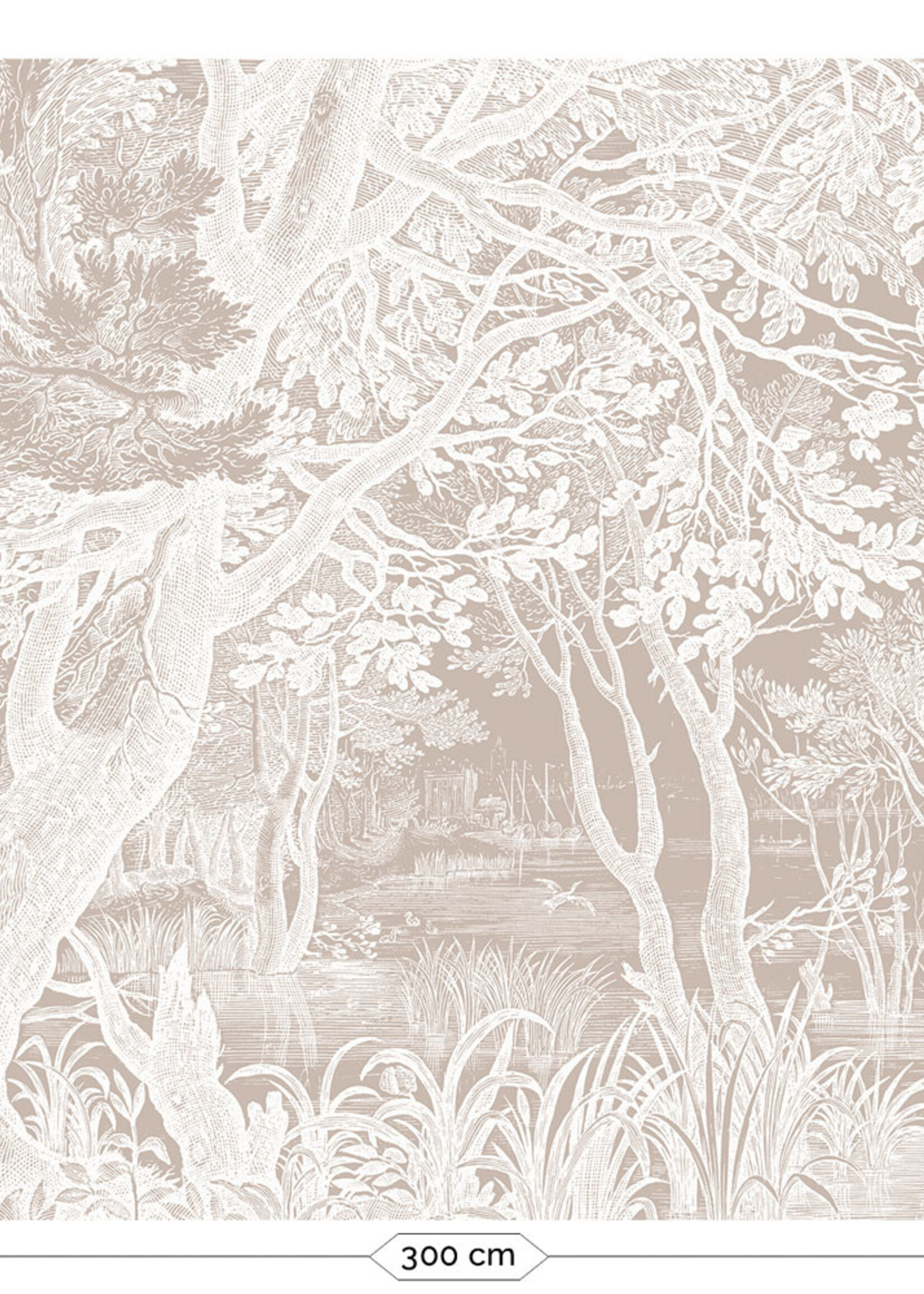 Wandvullend Engraved Landscapes, Tapete mit Landschaftsgravur, Sand