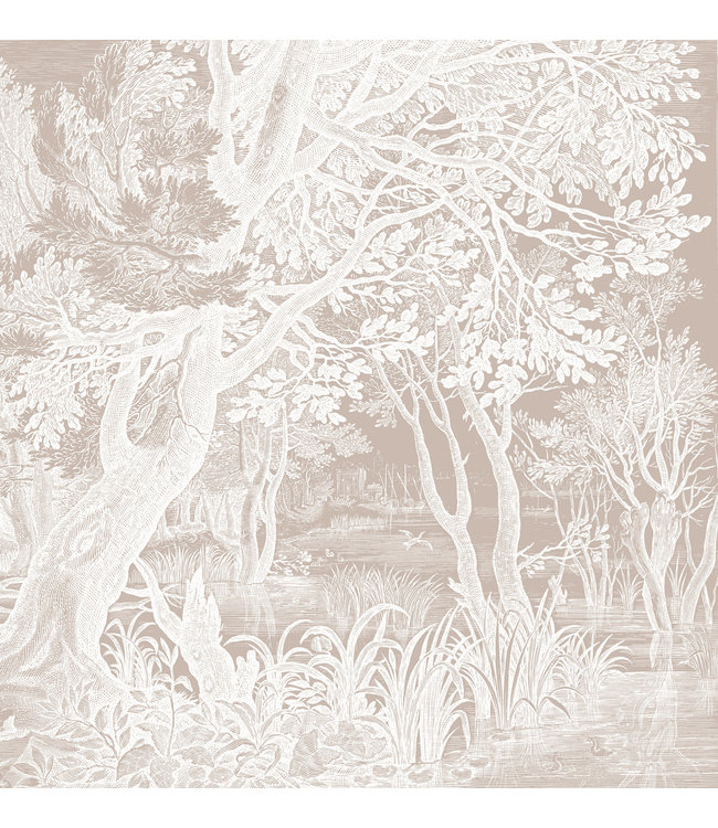 Engraved Landscapes, Tapete mit Landschaftsgravur, Sand