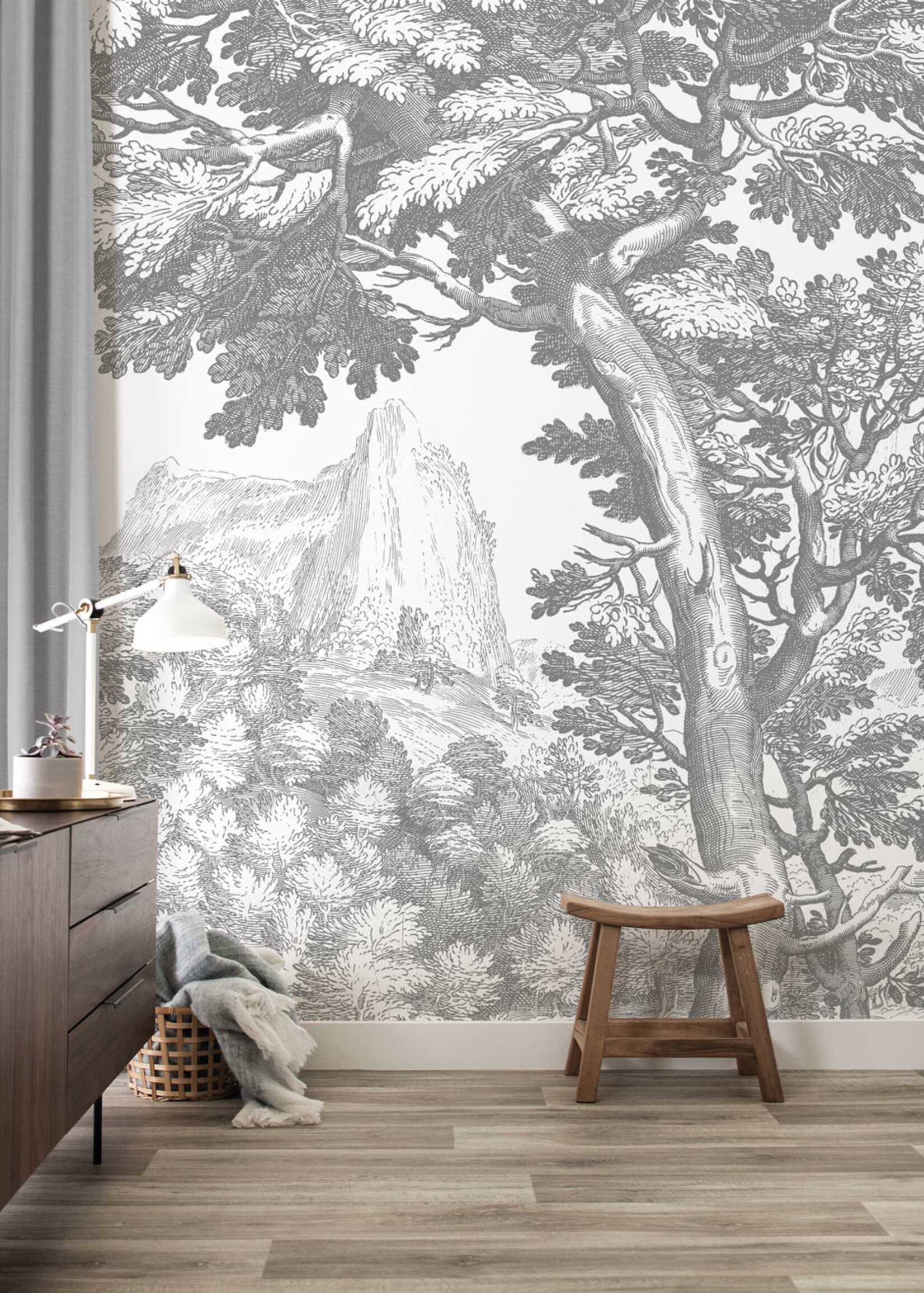 Wandvullend Engraved Landscapes wallpaper